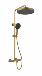 Душевая система с термостатом AltroBagno Bilancia 030429 OrSp матовое золото